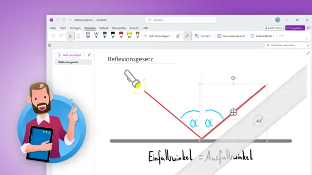 OneNote: Lineal einblenden, gerade Linien zeichnen [Anleitung]