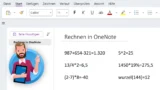 Rechnen in OneNote: Integrierter Taschenrechner