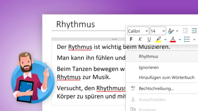 Rechtschreibprüfung in OneNote aktivieren und deaktivieren