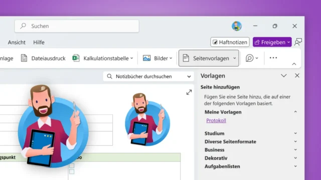 OneNote: Vorlage erstellen, Seitenvorlage speichern [Anleitung]