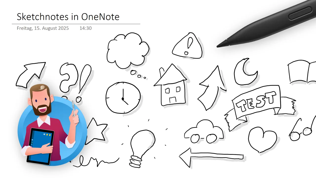 Sketchnotes in OneNote: Skizzen und Zeichnungen einfügen Sketchnotes in OneNote: Skizzen und Zeichnungen einfügen