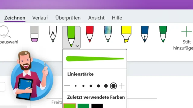 OneNote: Stifte anpassen, eigenes Stifte-Set speichern [Anleitung]