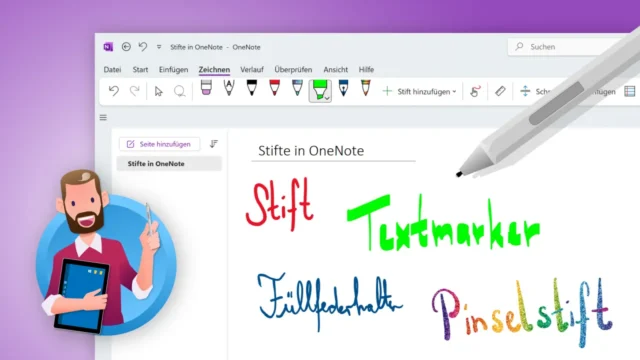OneNote: Zeichentools und Stiftfunktionen [Update 2025]