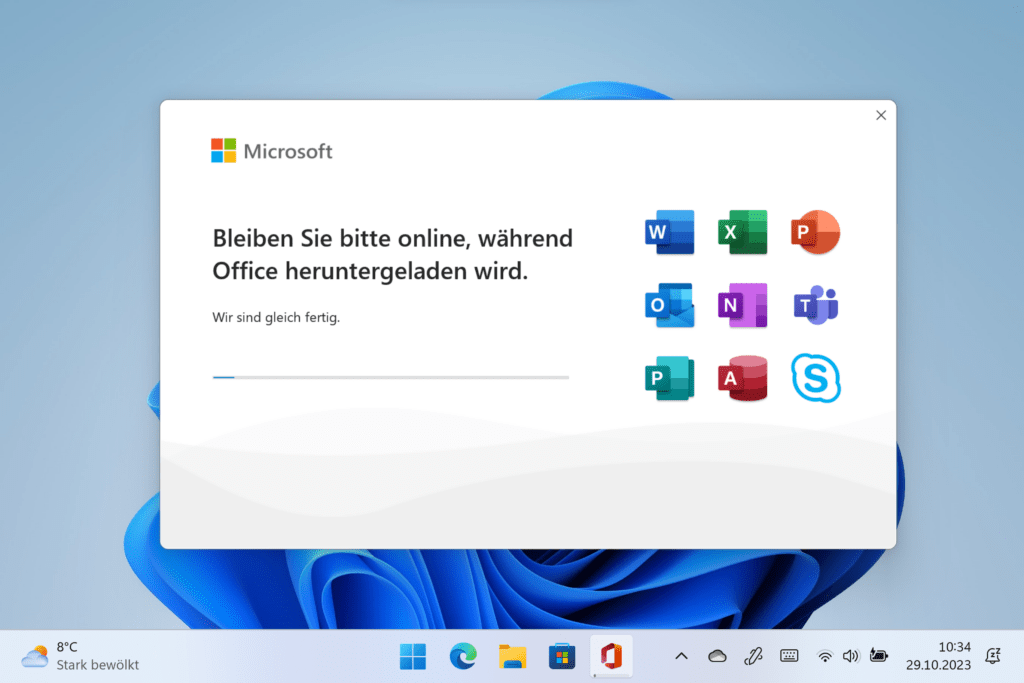 Download von Office für Windows