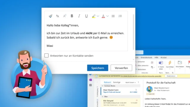 Abwesenheitsnotiz in Outlook: Automatische Antworten einrichten [Anleitung]