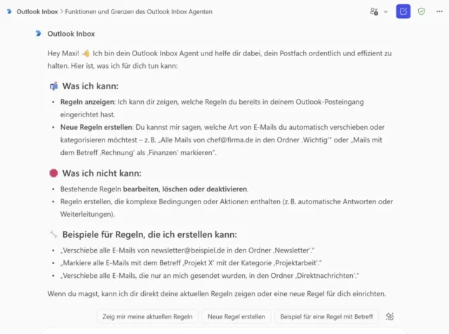 Was kann Outlook Inbox?