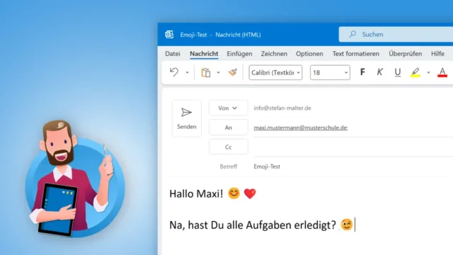 Outlook: Emojis & Smileys in E-Mails einfügen [Anleitung]