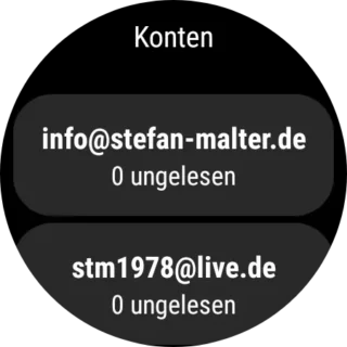 Konten in Outlook für Wear OS