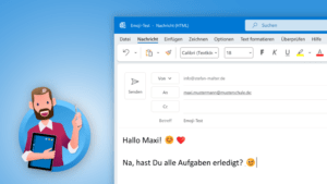 Outlook: Smileys & Emojis in E-Mails einfügen [Anleitung]
