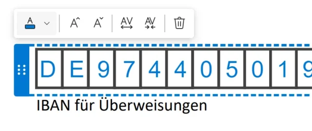 Texteingabe im PDF-Formular