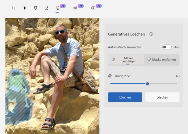 Generatives Löschen aufrufen
