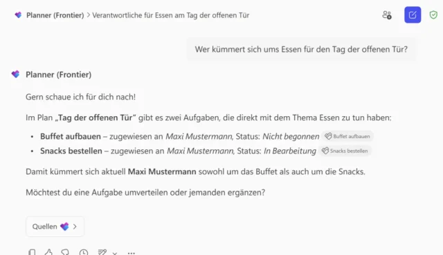 Antwort von Planner Agent