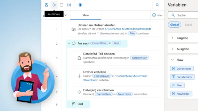 Power Automate: Dateien automatisch in Ordner sortieren