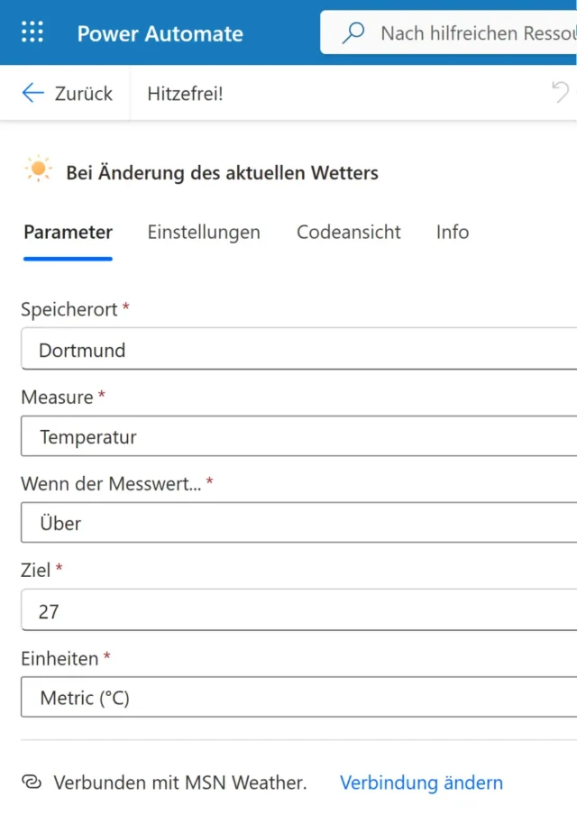 Trigger in Power Automate