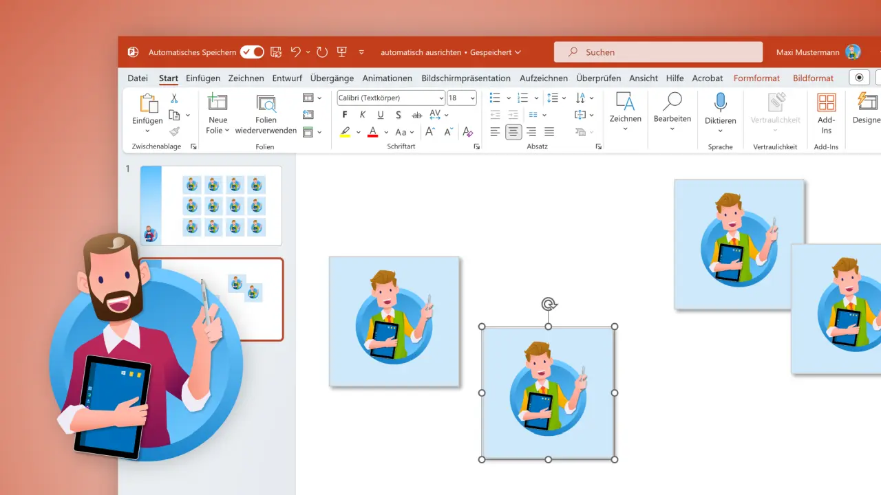 Ausrichten in PowerPoint: Objekte automatisch verteilen Ausrichten in PowerPoint: Objekte automatisch verteilen