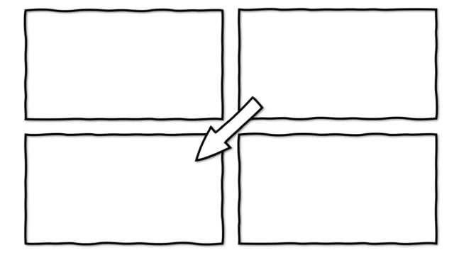 Comic-Rahmen mit Schatten