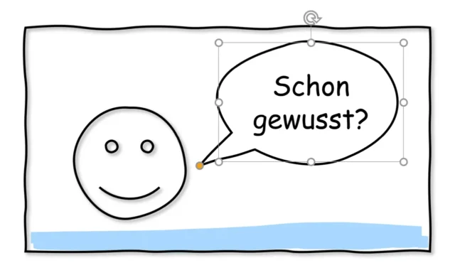 Sprechblase anpassen in PowerPoint