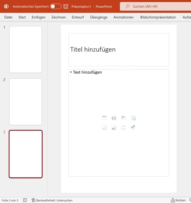 hochkant erstellte PowerPoint-Folien