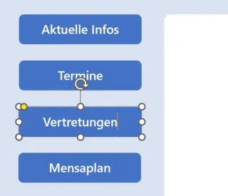 Buttons für Infoscreen beschriften