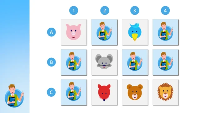 fertige Vorlage für Memory mit PowerPoint