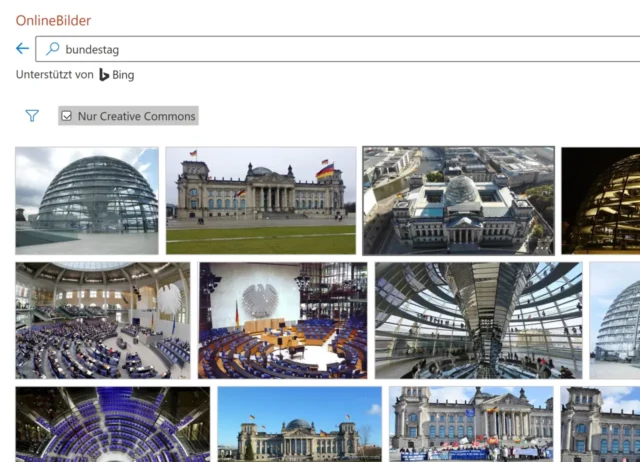 Onlinebilder in PowerPoint