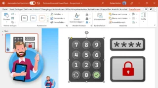 Zahlenschloss mit Code erstellen in PowerPoint [Anleitung]