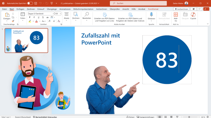 PowerPoint: Zufallszahlen generieren