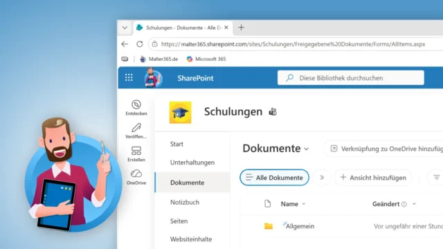 SharePoint: Gemeinsamer Speicherort in der Cloud