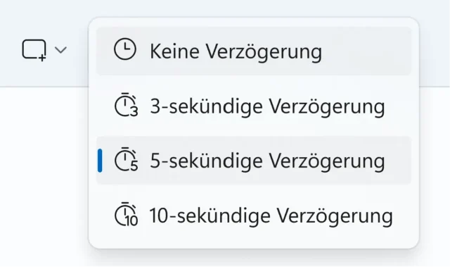 Screenshot mit Verzögerung erstellen