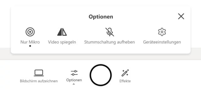 Optionen in Microsoft Stream