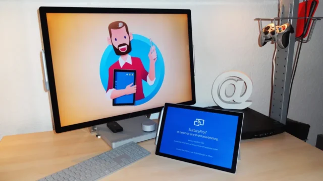 Surface als zweiter Bildschirm: Tablet als Drahtlose Anzeige