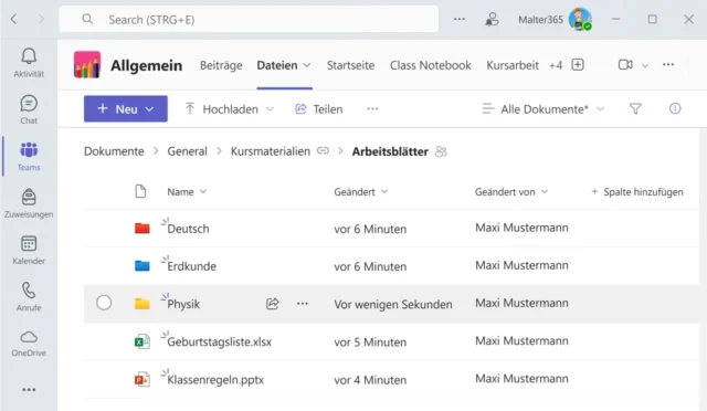 Dateien in Microsoft Teams - eigentlich im SharePoint gespeichert
