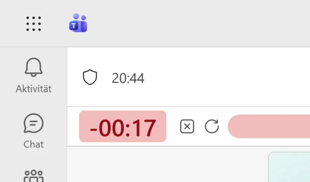 Der Timer ist abgelaufen.