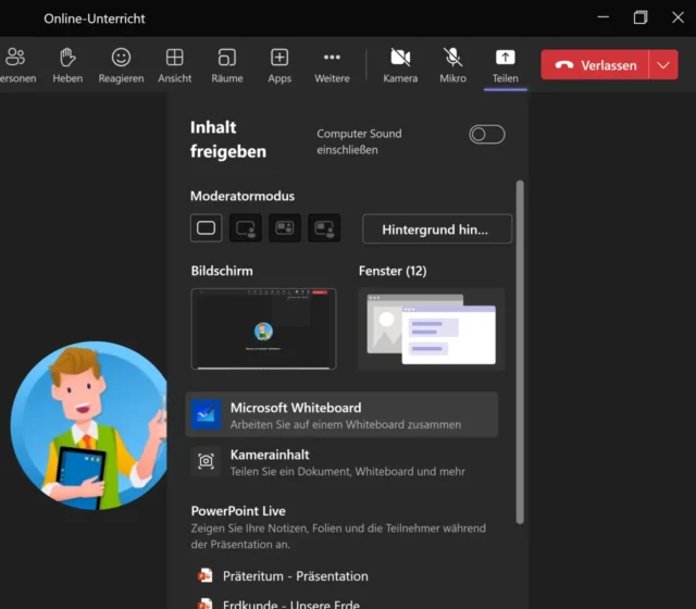 Whiteboard in Microsoft Teams