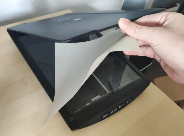 Flachbettscanner auf dem Schreibtisch