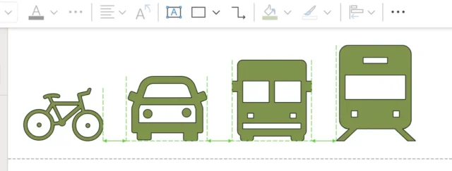 Hilfslinien in Visio Online