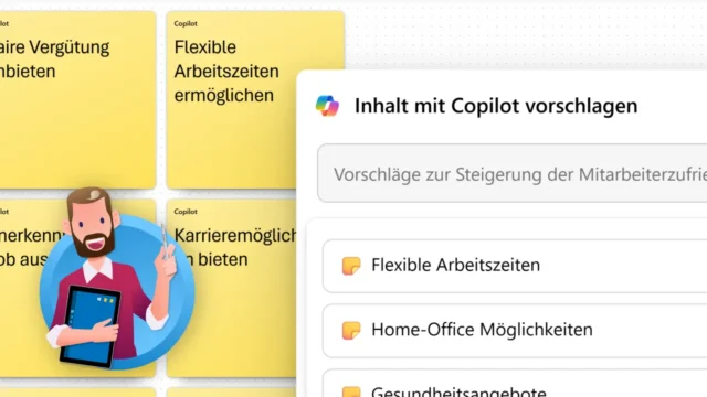 Microsoft Whiteboard mit Copilot: Brainstorming mit KI