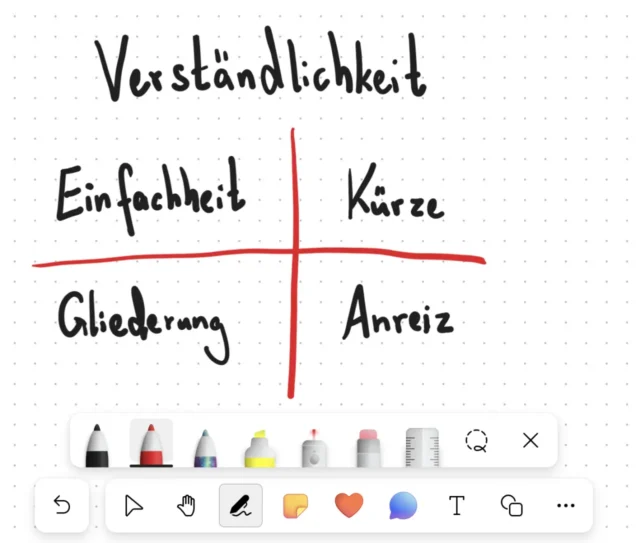 einfache Notizen mit Stiftmenü