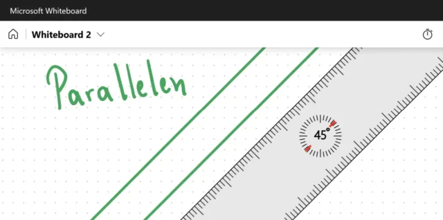Lineal in Microsoft Whiteboard