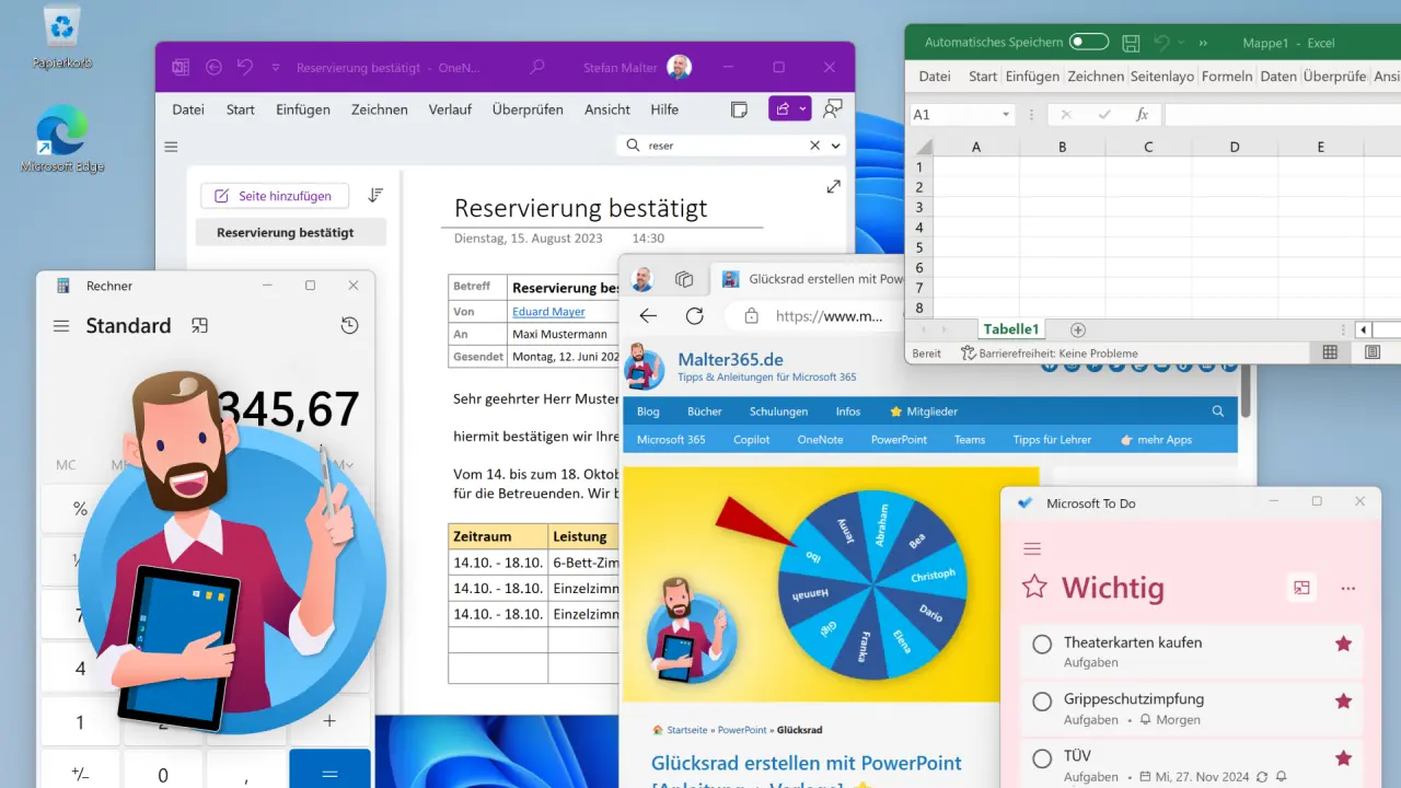 Windows 11: Fenster verschieben und nebeneinander anordnen Windows 11: Fenster verschieben und nebeneinander anordnen