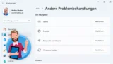 Windows 11: Problembehandlung starten, Hilfe anfordern