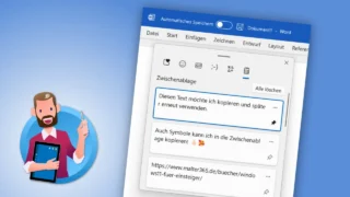 Zwischenablage in Windows 11: Verlauf aktivieren und speichern