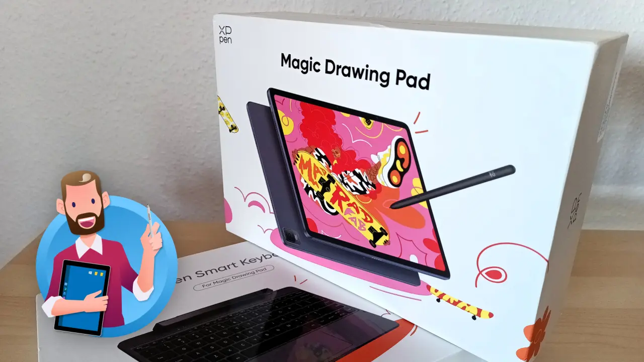 XPPen Magic Drawing Pad: Tablet oder Grafiktablett? - Beides! XPPen Magic Drawing Pad