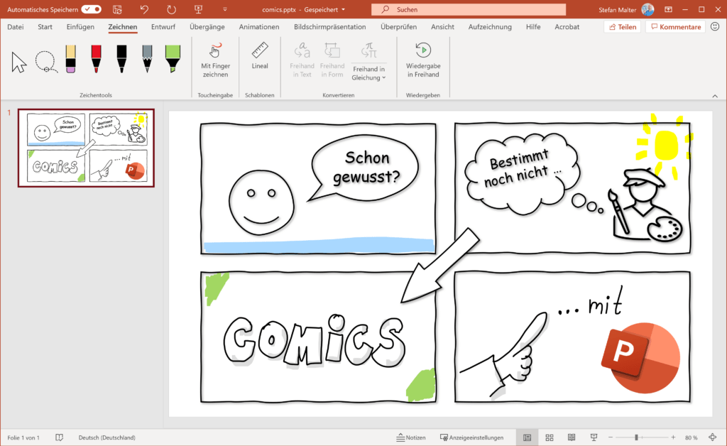 Comic in PowerPoint