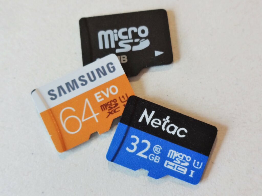 microSD-Karten unterschiedlicher Hersteller und Größen