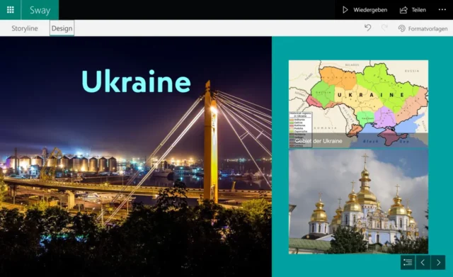Präsentation für Referat – erstellt mit Microsoft Sway