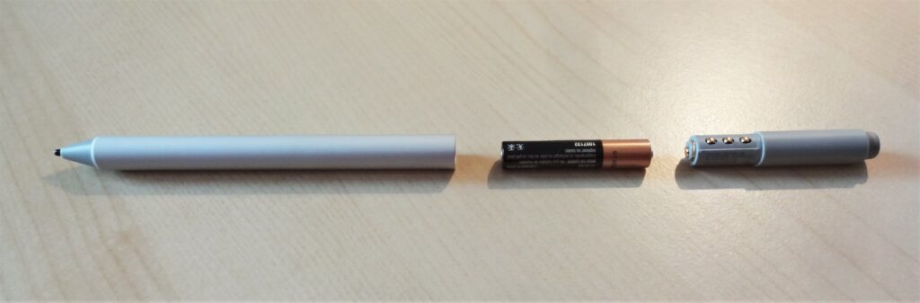 Position der AAAA-Batterie im Surface Pen